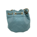 Chanel Light Blue Lambskin CC Drawstrings Chain Shoulder, photo 3