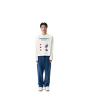Tricou crop cu mânecă lungă Summit Games Champion Logo Cannoli Crem