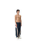 Pantaloni cu panou contrastant din nylon ripstop Summit Games Albastru Maritim/Cannoli Crem