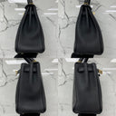 Hermès Black Kelly 25, Swift X Stamp Shoulder