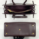 Saint Laurent Maroon 355153 Sac De Jour Small Hand Bag (no Key)