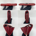 Dior Red Cannage Patent Wallet On Chain Red