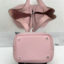 Hermès Picotin Lock 18 Rose Sakura Pink Taurillon Clemence PHW W Stamp With Lock & Key