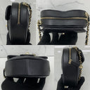 Chanel Black Matelasse Lambskin Heart Chain Shoulder GHW