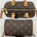 Louis Vuitton Brown Monogram Nano Speedy M61252 Shoulder Bag