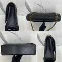 Chanel Matelasse Classic Flap Maxi 33Cm Wflap Caviar Skin No Hologram W/card