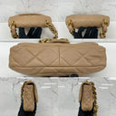 Chanel Matelasse 2022Ss Thick Chain Shoulder Beige GHW