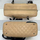 Chanel Beige/black Cambon Boston Shoulder