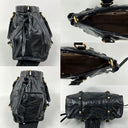 Miu Miu Black Leather Vitello Lux Tote Hand, photo 4