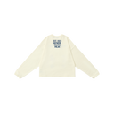 Tricou crop cu mânecă lungă Summit Games Champion Logo Cannoli Crem