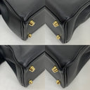Hermès Black Kelly 25, Swift X Stamp Shoulder