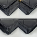 Chanel Black Chanel19 Lambskin Wallet On Chain Black