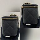 Chanel Matelasse Caviar Mini Vanity On Chain Black GHW