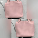 Hermès Picotin Lock 18 Rose Sakura Pink Taurillon Clemence PHW W Stamp With Lock & Key