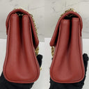 Louis Vuitton Red Leather Empreinte Saint Germain PM Shoulder Bag