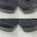 Chanel Black Matelasse Lambskin Heart Chain Shoulder GHW