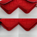 Chanel Micro Clutch With Chain In Red Quilted Jersey H52laux2, photo 5