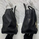Céline Luggage Mini Old Logo Canvas Leather