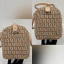 Fendi Beige Zucca Canvas Mini Boston Hand, photo 5