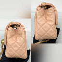 Chanel Pink Lambskin Coco Crush 17Cm Mini Square GHW