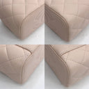 Chanel Pink Vanity Lambskin Chain Shoulder Crush Camellia GHW W Mirror