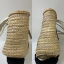 Loewe Anagram Anagram Raffia/straw Basket Bucket Tote White