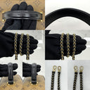 Louis Vuitton Brown Leather Reverse Monogram Top Handle Chain Shoulder Vanity PM
