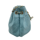 Chanel Light Blue Lambskin CC Drawstrings Chain Shoulder, photo 5