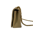 Chanel Beige Calfskin Single Flap Chain Shoulder, photo 5