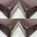 Saint Laurent Maroon 355153 Sac De Jour Small Hand Bag (no Key)