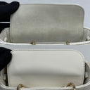 Dior White Cannage D-joy 3 Way Micro GHW 10Ma*0294 Shoulder Bag