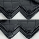Chanel Black Caviar Skin Coco Logo Chain Card Holder Mini Pouch Shoulder