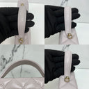 Chanel Purple Matelasse Vanity With Chain