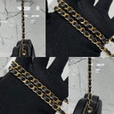 Chanel Black Matelasse Lambskin Heart Chain Shoulder GHW