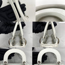 Dior Lady Mini White SHW (nylon Interior) Lambskin