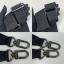 Louis Vuitton Monogram Black Leather Eclipse Keepall XS Shoulder