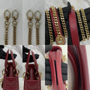 Dior Lady Mini (flap/suede) W/rhinestone Charms Red GHW