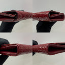 Dior Red Cannage Wallet On Chain Woc Patent Red