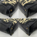 Céline Luggage Mini Old Logo Canvas Leather