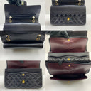 Chanel Matelasse Caviar Skin Classic W Double Flap Medium 25Cm GHW Black