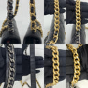 Chanel Black Chanel19 Lambskin Wallet On Chain Black