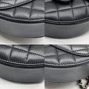 Chanel Black Matelasse Lambskin Heart Chain Shoulder SHW