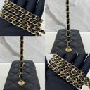 Chanel Black Caviar Skin Vanity Chain Shoulder No.32 W/card