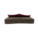 Louis Vuitton Brown Coated Canvas Monogram Félicie Pochette Crossbody