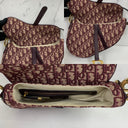 Dior Red Saddle Oblique Medium Shoulder