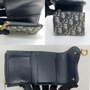 Dior SLG Oblique Saddle Trifold Compact Wallet