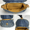 Louis Vuitton Blue Denim Monogram Pleaty Mini