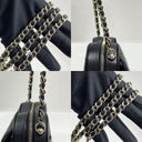 Chanel Black Matelasse Lambskin Heart Chain Shoulder SHW