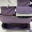 Coach Patent Ce761 Studio Baguette Purple