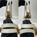 Loewe Anagram Anagram Raffia/straw Basket Bucket Tote White